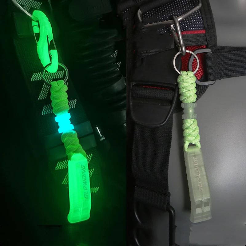 

Светящийся в темноте свисток, сверхвысокий децибел, водный аварийный спасательный жилет, спасательный жилет для дайвинга, BCD, свисток, брелок-подвеска