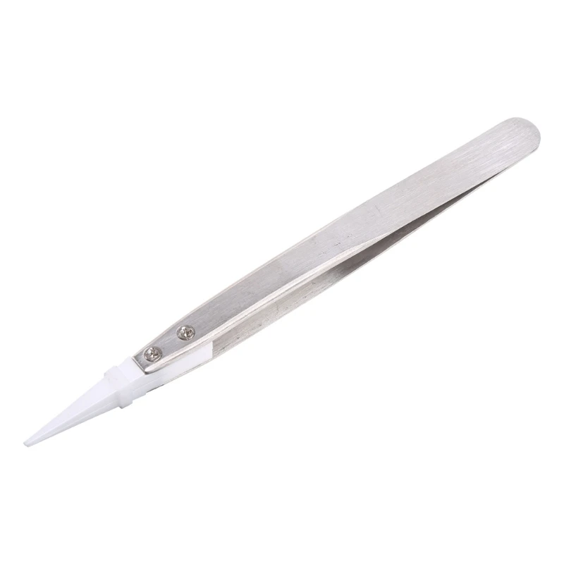 C18 New Hot Heat Resistant Stainless Steel Ceramic Tweezers Pointed Tip For RBA RDA Coils