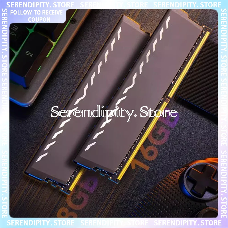 New Original DDR4 Desktop Computer Gaming Vest Strip Memory Module 8GB 16G Dual Channel 3200/3600 Overclocking Vest Strip 32GB