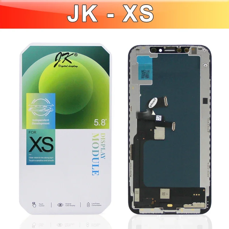 JK Series LCD Touch Screen Digitizer Assembly for iPhone X XS XR 11 12 13 14 15 16 16 Pro Max Plus Mini Display Replacement