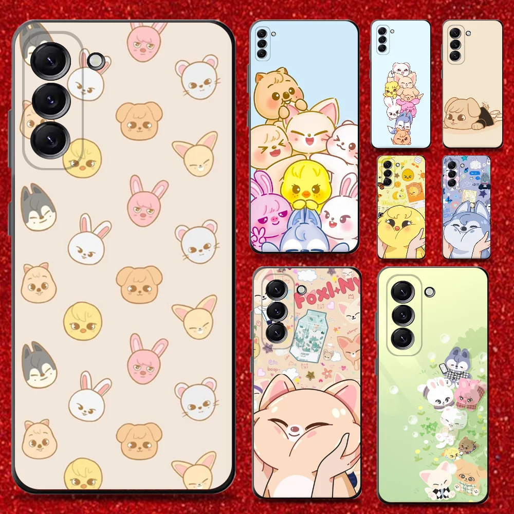 

Kpop Stray-Kids Skzoo-ES Phone Case For Samsung Galaxy A13,A21s,A22,A31,A32,A52,A53,A71,A80,Soft Black Shell