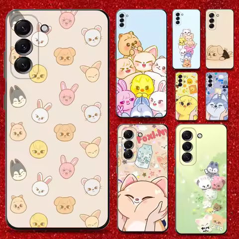 Kpop Stray-Kids Skzoo-ES Phone Case For Samsung Galaxy A13,A21s,A22,A31,A32,A52,A53,A71,A80,Soft Black Shell