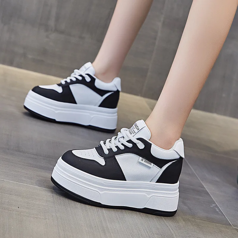 9CM Genuine Leather 2025 Brand – Platform Sneakers Chunky recenzja i cena