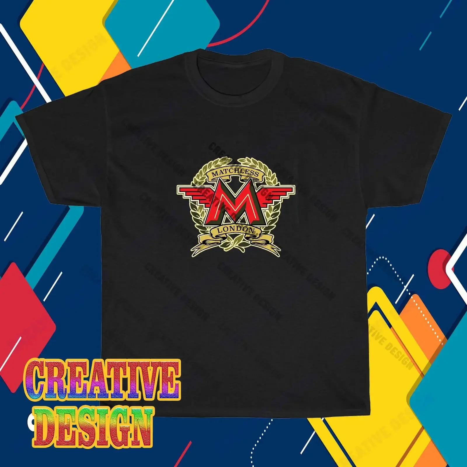 New Matchless British Classic Logo T Shirt Funny Size S to 5XL Image 1 of 2 vintage Washed Breathable fashion Comfortable