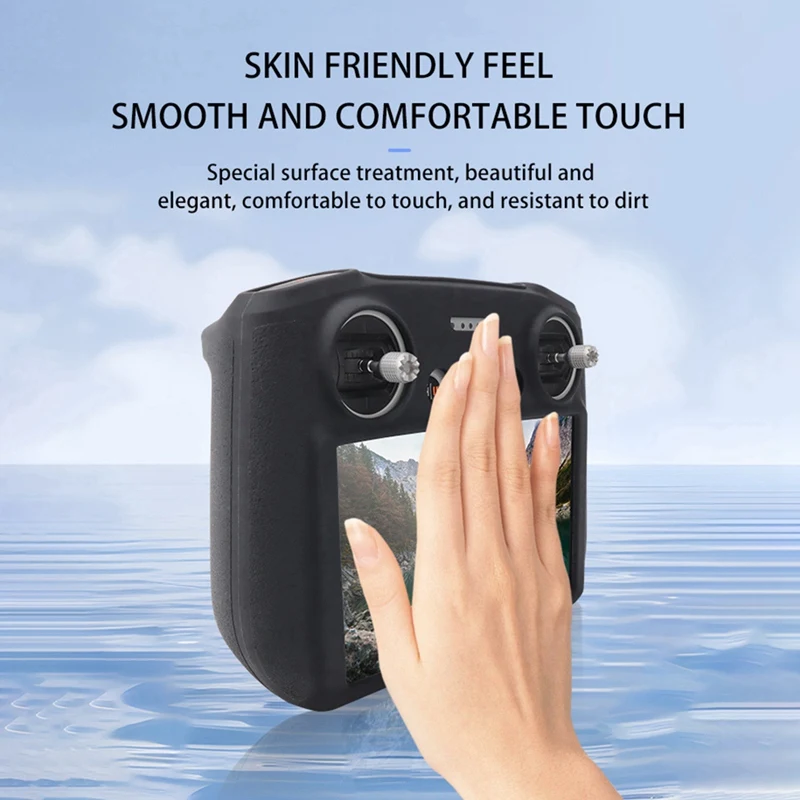 Silicone Case for Flip/Air 3S/ 3/RC/RC 2 Sleeve ScratchProof Protection Cover Sunshade Accessories Black [Life diary]