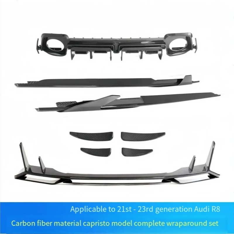 Suitable for 16-23 R8 Upgraded and Modified Capristo Dry Carbon Fiber Surround Complete Body Kit