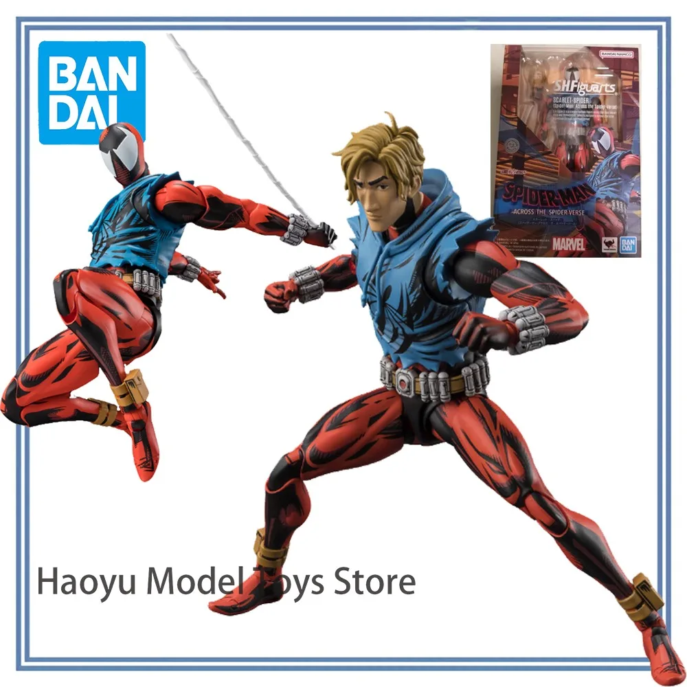 【HY】100% Оригинальный товар в наличии Bandai Spirits S.H.Figuarts Spider-Man: Across The Spider-Verse Scarlet Spider Бен Рейли Аниме-фигурка