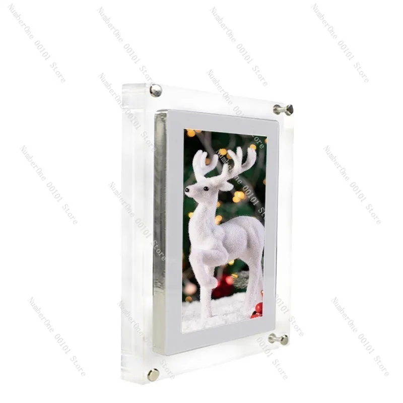 

5-дюймовая прозрачная акриловая цифровая фоторамка IPS электронный альбом высокой четкости интеллектуальный альбом рекламная машина