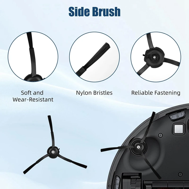 مجموعة الملحقات لقطع غيار روبوت المكنسة الكهربائية Qrevo S/Qrevo Pro/Qrevo Plus/Qrevo-Maxv-A69M