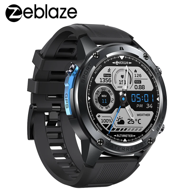 

Смарт-часы Zeblaze Stratos 2 Ultra GPS 10ATM WR100, водонепроницаемые, для плавания, встроенный компас, барометрический альтиметр, 6 спутниковых систем