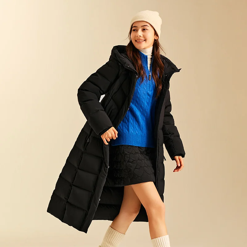 Semir أسفل سترة المرأة طويلة طول ثلاثة مقاومة الشتاء ملابس خارجية جديدة الدافئة العزل ملابس نسائية موضة غير رسمية #6