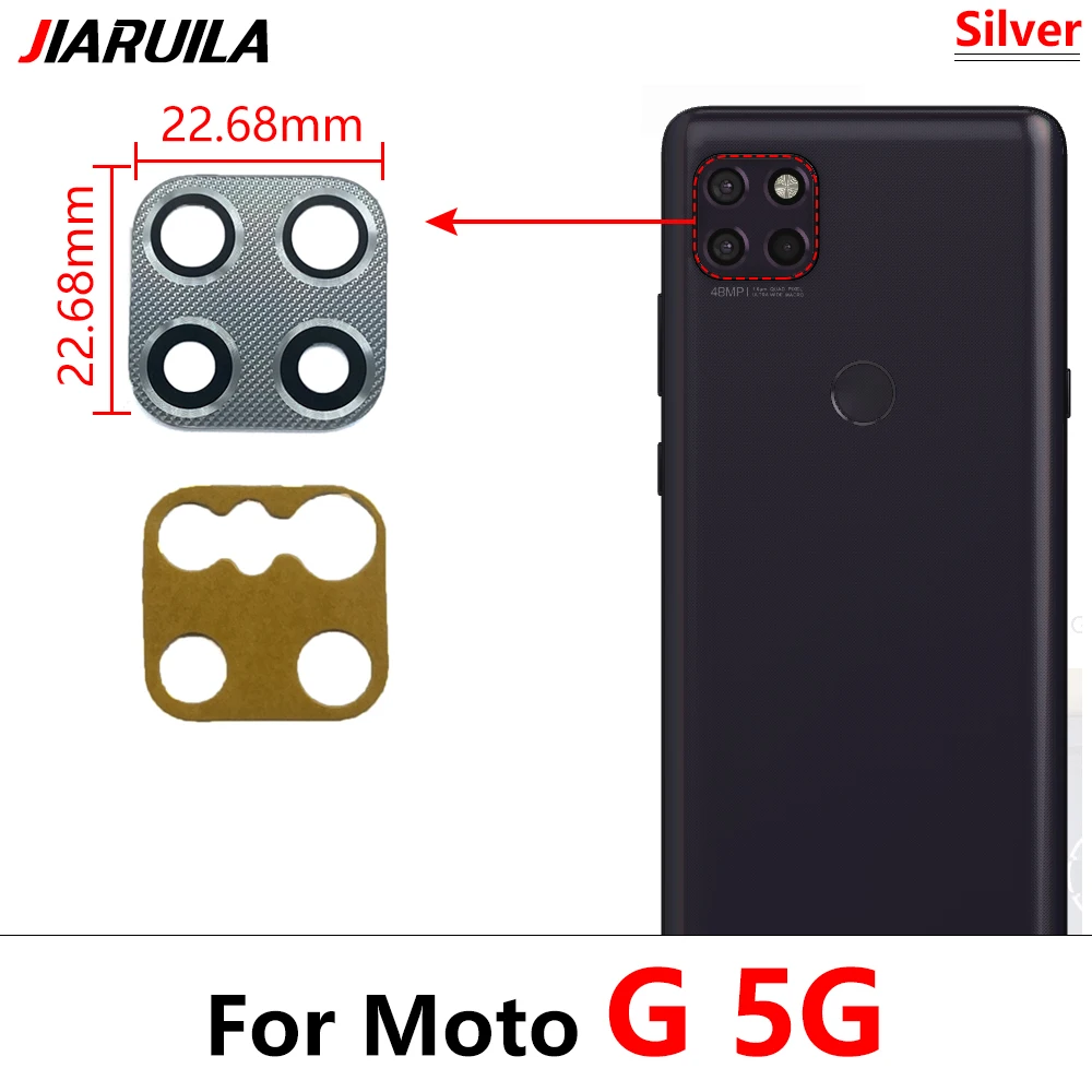 NEW For Moto G 5G Plus G31 G41 G51 G71 G22 G32 G52 G72 Back Rear Camera Glass Lens with Glue Replacement Repair Spare Part