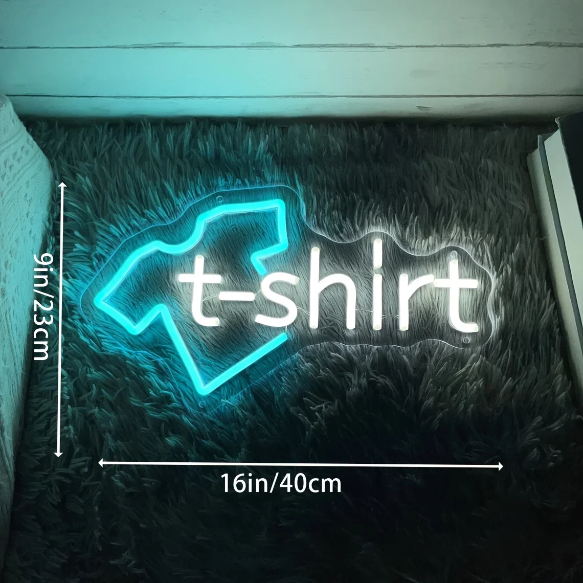 LED ضوء النيون تي شيرت النيون تسجيل USB بالطاقة للملابس بوتيك غرفة نوم غرفة الغسيل المنزل رجل الكهف جدار ديكور هدية ل بوس