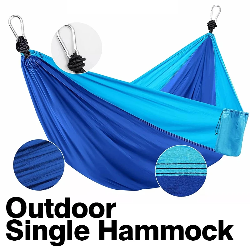 

Outdoor Hammock Camping Durable Fabric Canvas Single Hammocks Travel Hanging Swing Chair Hanging Bed Double Outdoor Hammock