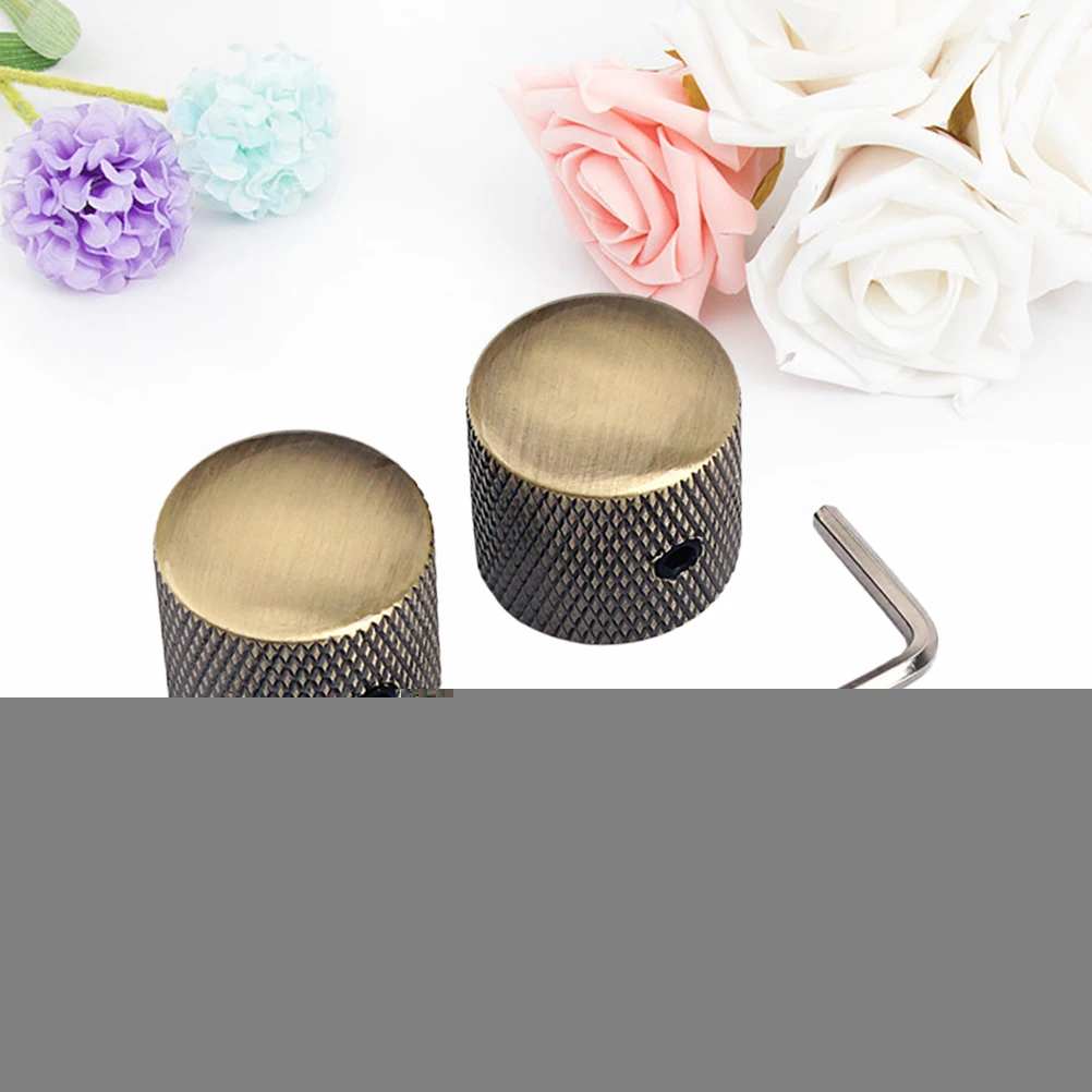 

2Pcs BronzeKnob GuitarPedal ConnectorCoupler BrownColor MusicalInstrument EffectsPedals DurableAntiRust LongTermUse SpaceSaver