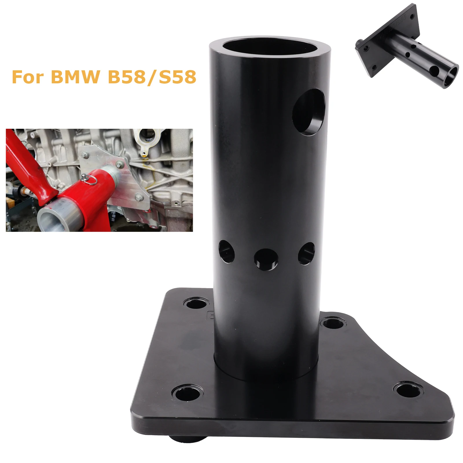 

Diy B58 S58 Engine Safe Stand Adapter Plate Rebuilding Billet aluminum for BMW N54/N55/S55