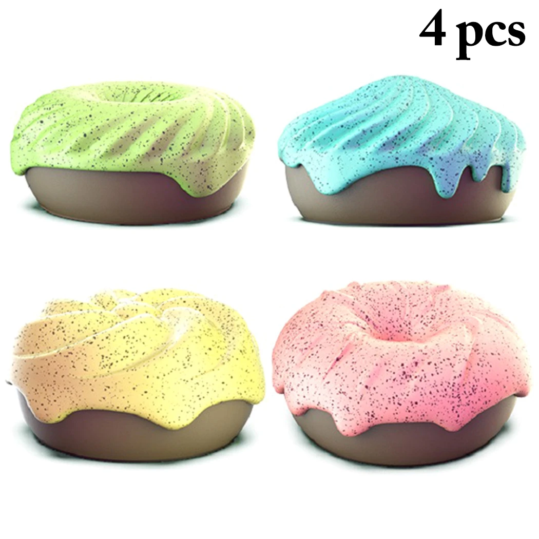 4Pcs Pet Odor Candles Cute Donut Scented Candles Aromatherapy Candles For Dogs