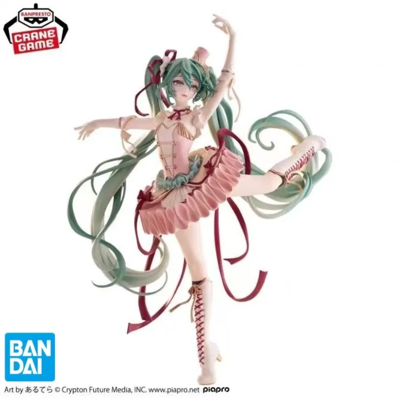 In Stock 100% Original Banpresto Bandai Hatsune Miku Vocaloid Ballet Ver Anime Figure Collectible Desk Decor Gift for Anime Fans