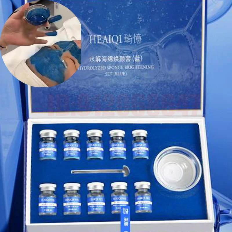 Blue Copper Peptide 80% Sponge Microcrystal Freeze-dried Powder Facial Mask Natural Seaweed Bone Plant Extract Mask Facial Care