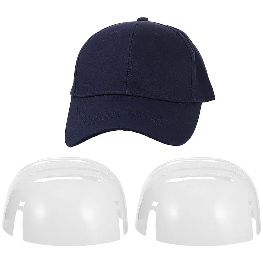 

1 set Bump Caps Insert for Baseball Hat Universal Work Liner Black KR8883PE Safety Protective Durability PE Material