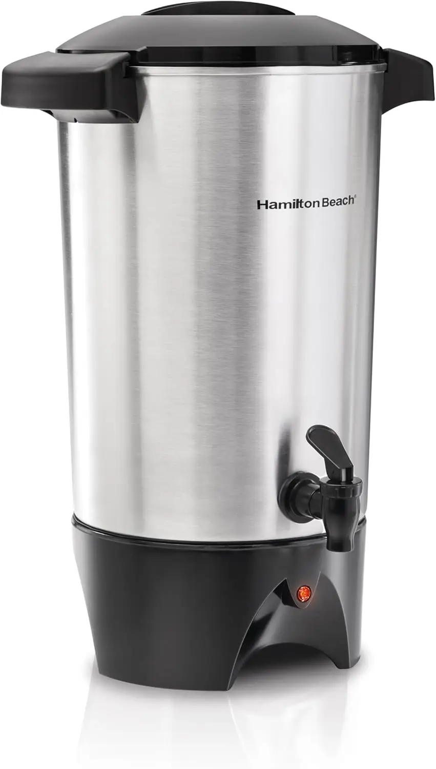 

45-Cup Coffee Urn and Hot Beverage Dispenser, Silver - Ideal for Large Gatherings and Events