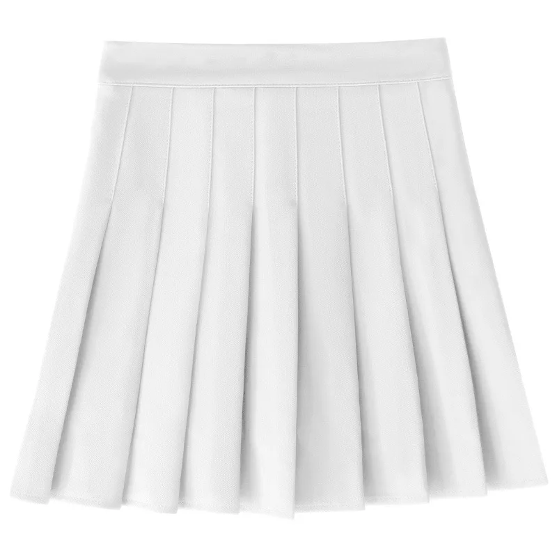 تمديد أربعة مواسم دعوى المواد الموسعة المضادة للتجاعيد مطوي تنورة كلية نمط عالية الخصر نحيل تنورة قصيرة تمثال نصفي تنورة #6