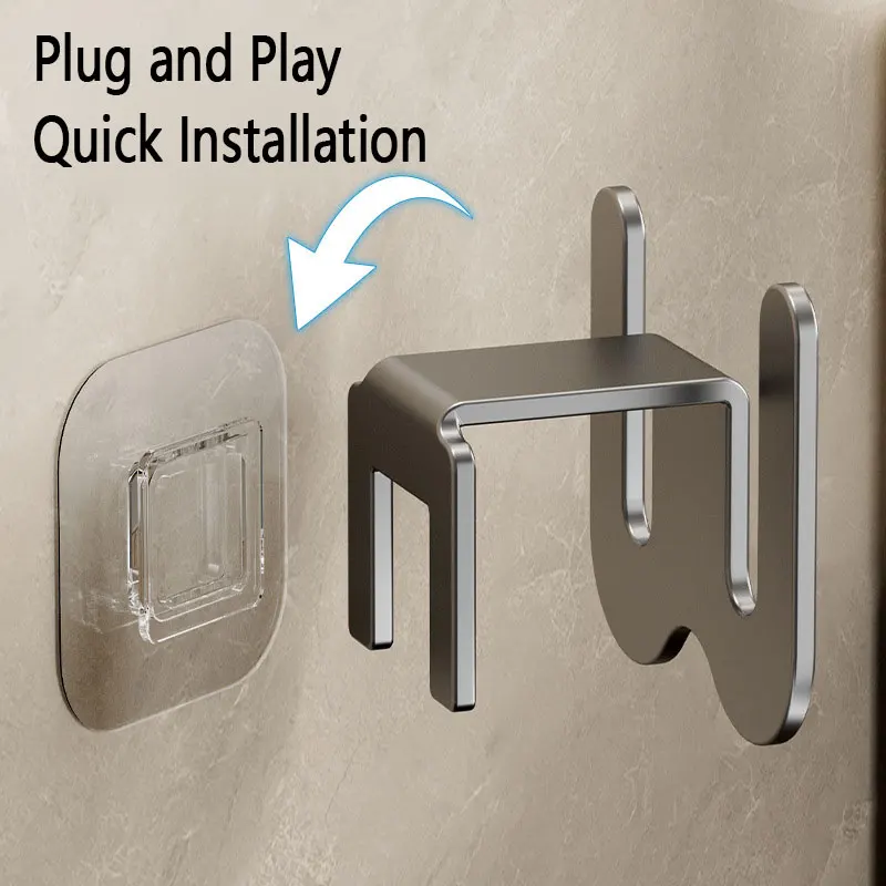 1/2/3pc Aluminum Non Punched Slipper Rack, Used for Hanging Slippers, Space Saving Storage Rack, Used in Bedrooms and Bathrooms