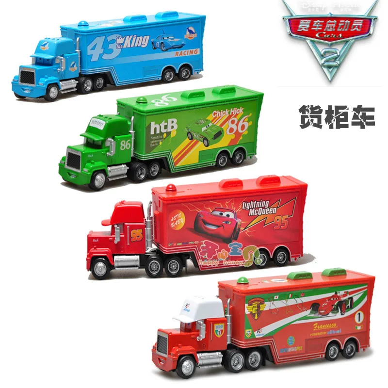 

Disney Pixar Cars 3 Lightning Mcqueen Mack Uncle Alloy Car Model Container Truck Rescue Vehicles Collection Kids Toys for Gift