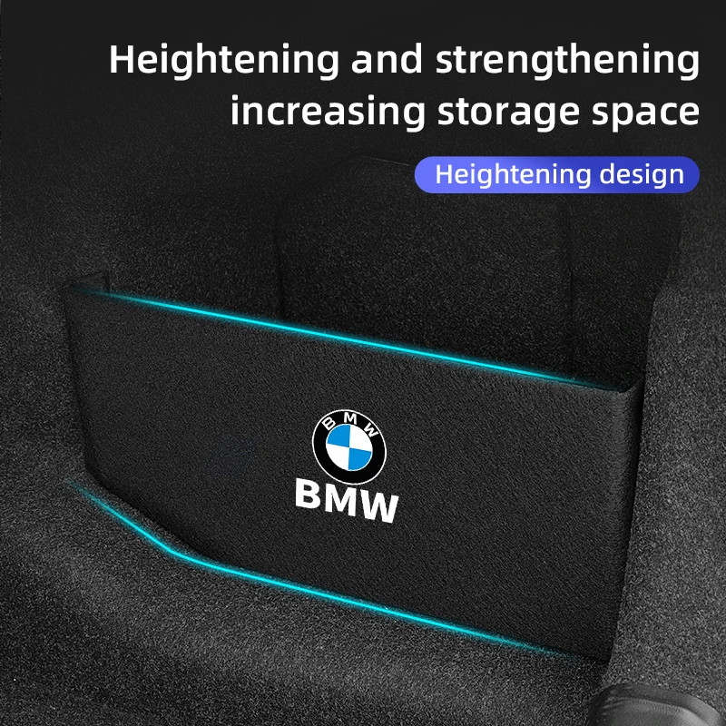 Car Trunk Sides Storage Partition Auto Booter Organizer  For BMW G30 G38 G20 F30 F10 G11 G12 G01 G05 G06 F48 F49 F39 X1X2X3 X5X6