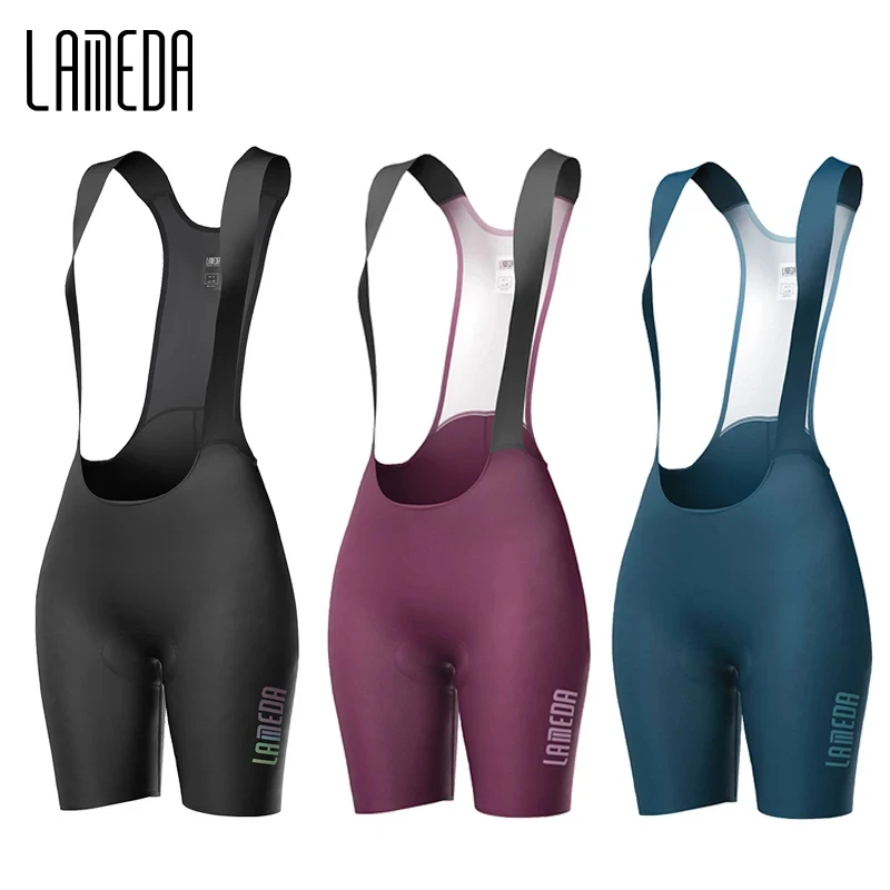 Lameda Biking Shorts Padded High-waisted Bike Pants Road Cycling Clothing Women Cycling Bib Shorts High Elasticity