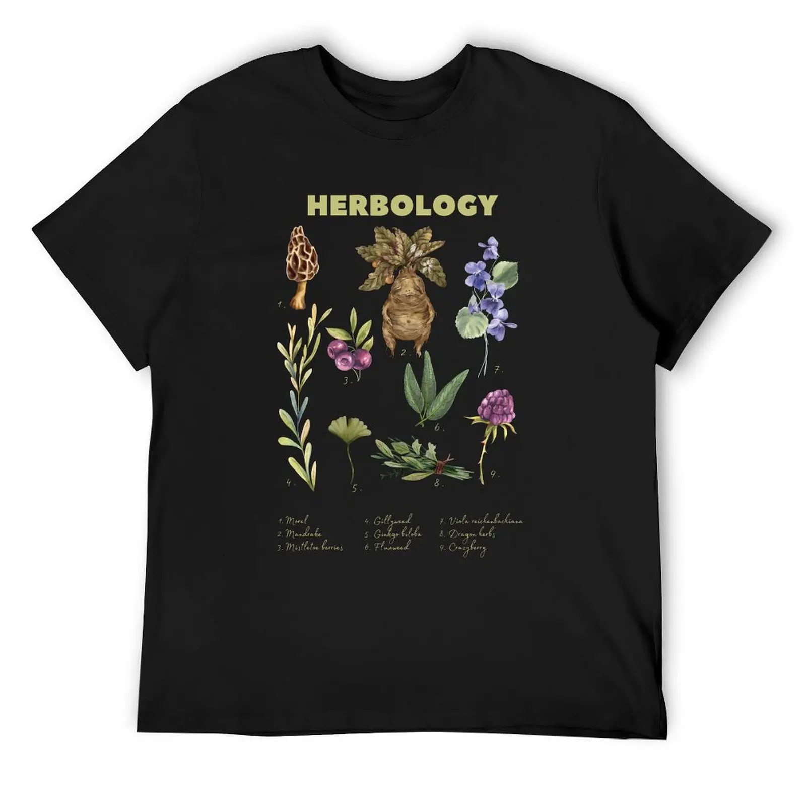 

Herbology plants #2 T-Shirt oversized graphic tee baggy shirts blanks mens clothing