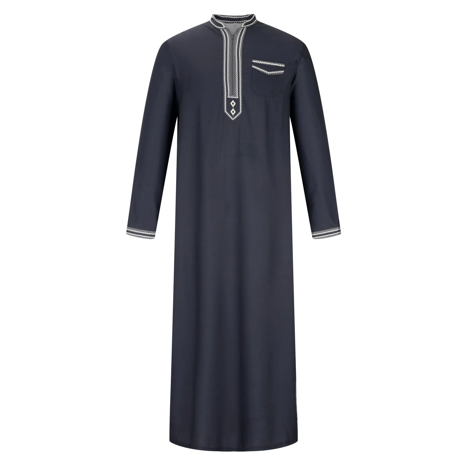 Moda muçulmana jubba thobe casual wear vestido modesto atacado simples vestido muçulmano mangas compridas simples roupas islâmicas thobes