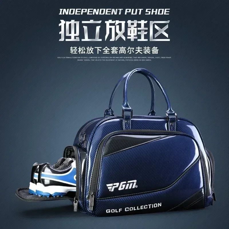 2025 PGM Golf Boston Bag Men Golf Bag Waterproof PU Carrier Boston Backtland Lightweight Men Golf view 2
