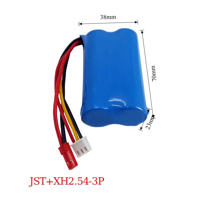 18650 7.4 فولت 3500 مللي أمبير XH2.54-3P T-نوع/XT60/XT30/SM التوصيل الألعاب الكهربائية/سيارة شاحنة اللعب بطارية قابلة للشحن #6