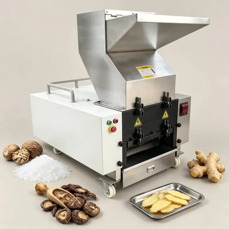 Coarse Crusher Machine Continuous Feeding Crushing Machine Low Noise For Grain Husk Spice Root Bulk Material Processing