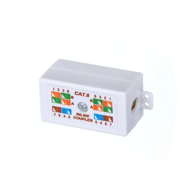 1Pcs For Cat6/Cat5E Ethernet Network Cables RJ45 Desktop Information Box Junction Box Inline Punchdown Krone Coupler Joiner