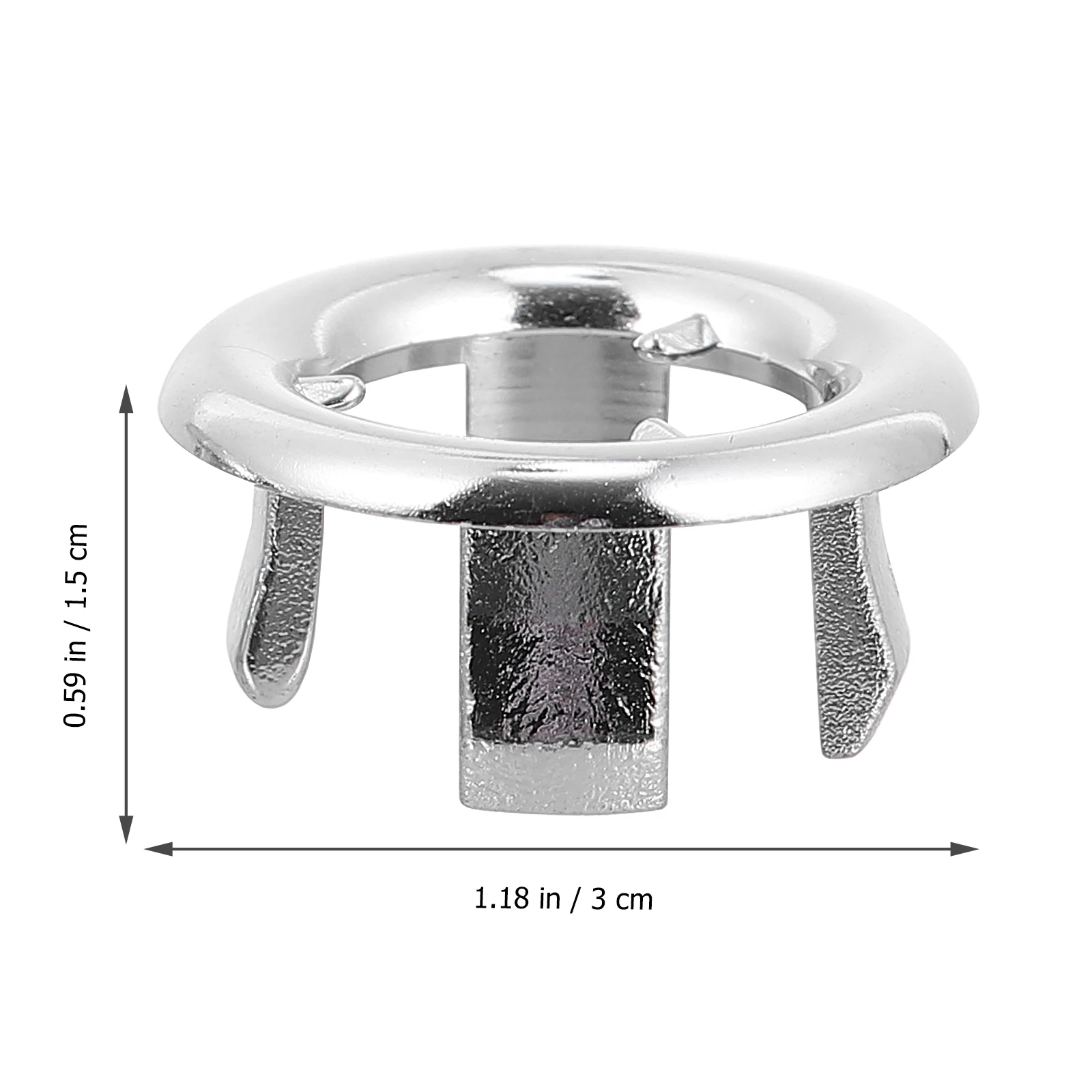 

15pcs Hole Cover Decorative Sink Overflow Ring Durable Plastic Bathroom Wash Basin Accessory Long Lasting Replacement Drain