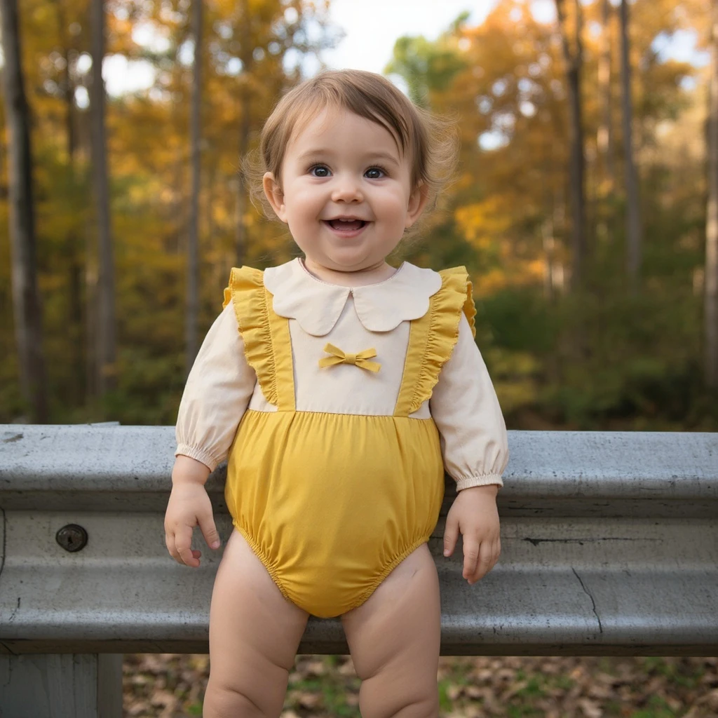 

Sanlutoz хлопковые боди для маленьких девочек с длинными рукавами, одежда принцессы для малышей, милый маленький бантик