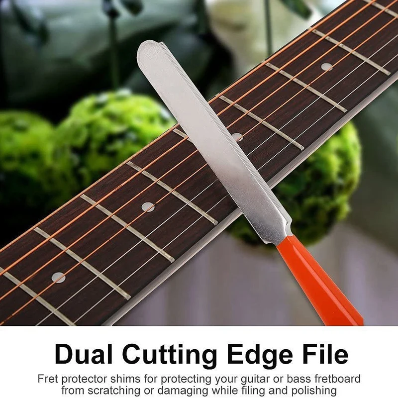 Guitar Fingerboard Luthier Tool - Guitar Fret Crowning Luthier File, Fret Leveling Beam Sanding Leveler Beam and Fingerboard Gua