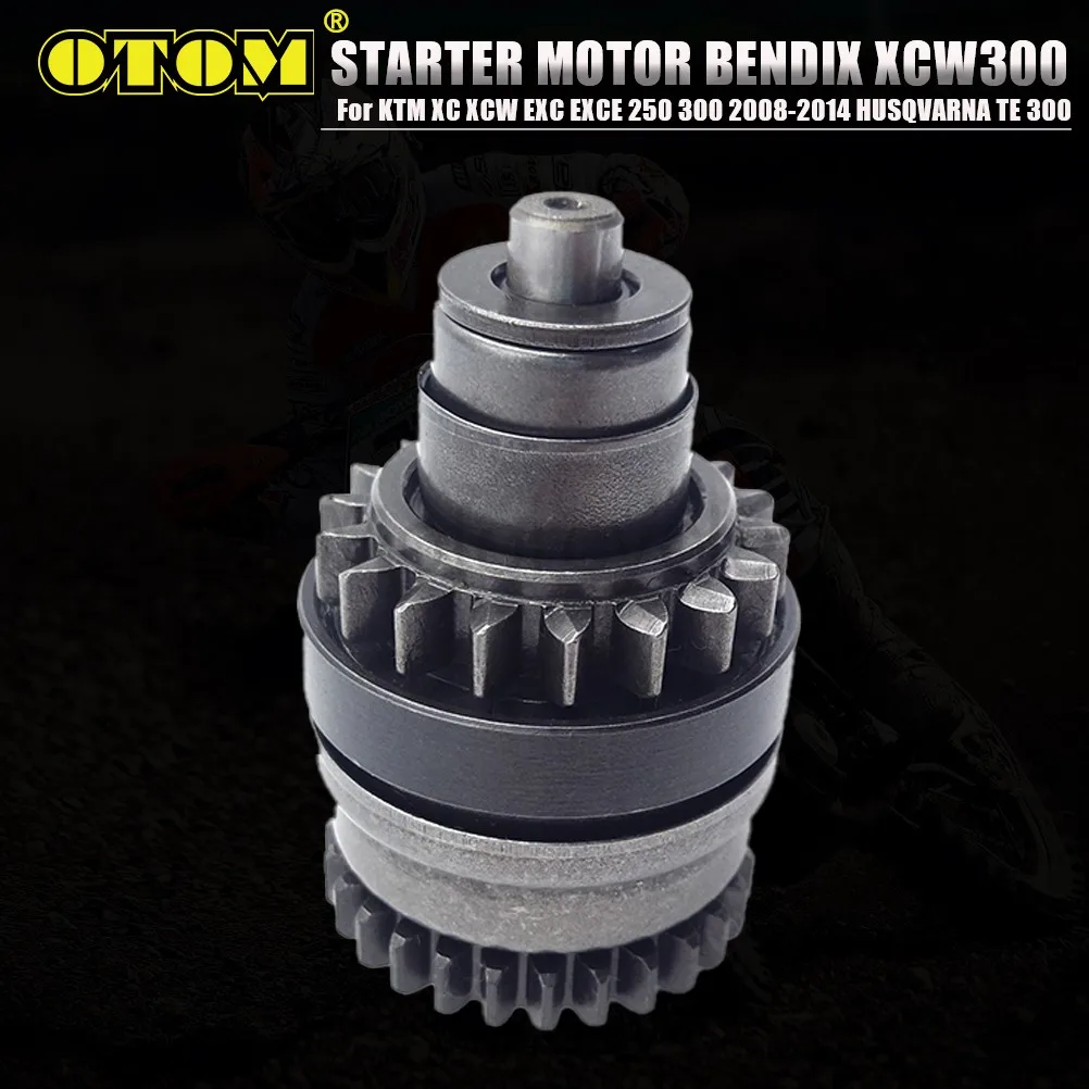 Motocicleta para ktm husqvarna unidade de arranque bendix engrenagem do motor começar parte do motor xc xcw exc exce te 250 300 acessórios fora de estrada