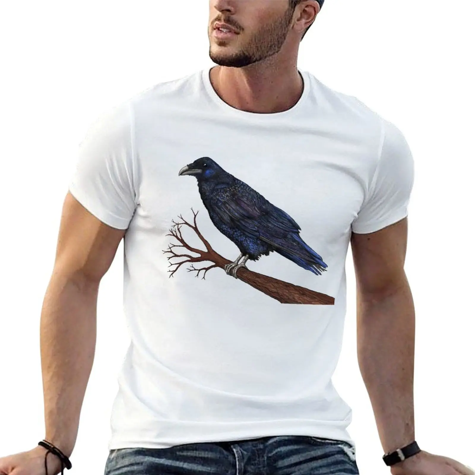 Raven T-Shirt Breathable Basic Cotton T-Shirt