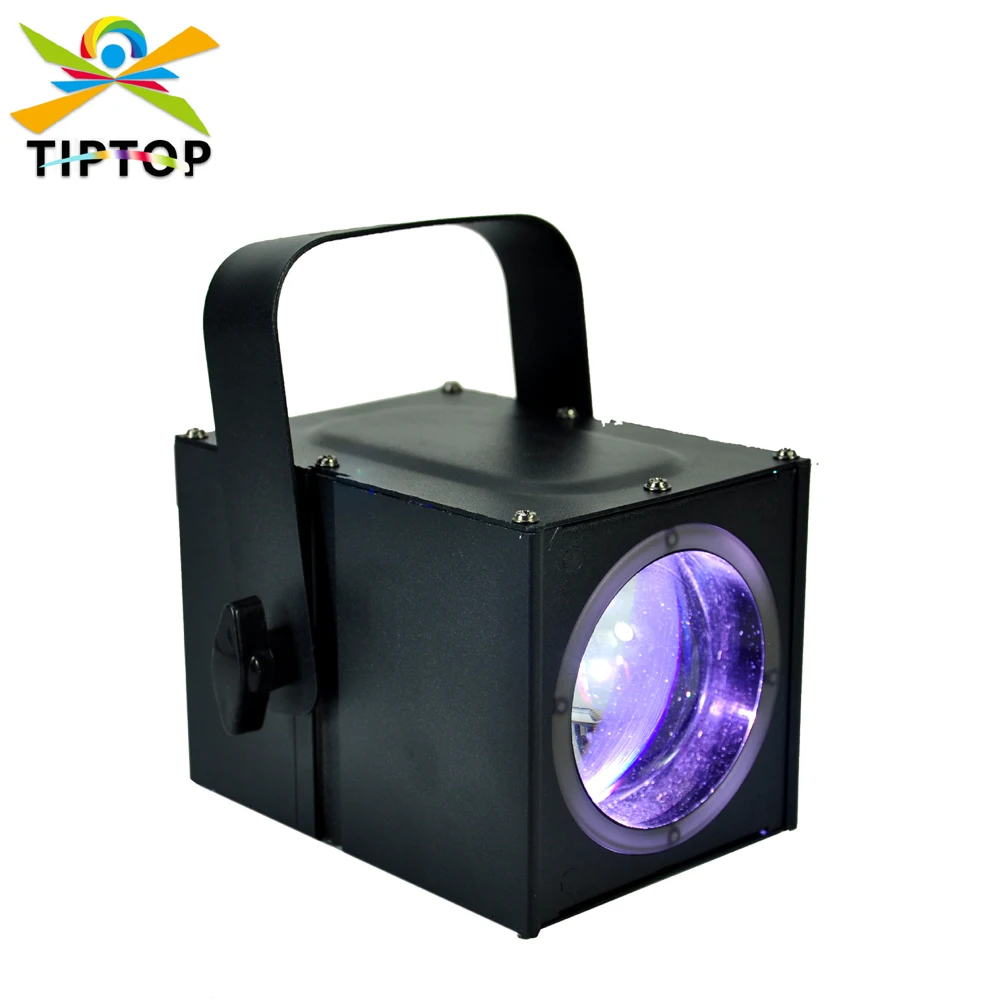 TIPTOP 50W RGBW 4IN1 Aluminum Stage Rectangle Shape Big Glass Lens  Narrow Beam Projector DMX Control  Truss Table Spot Light