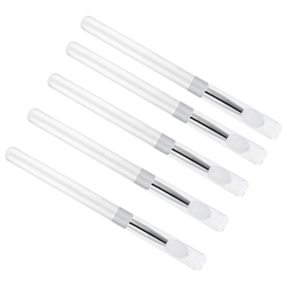 

5 Pcs Silicone Lip Brush Eyeshadow Applicator Brushes for Makeup with Lid Portable Abundance