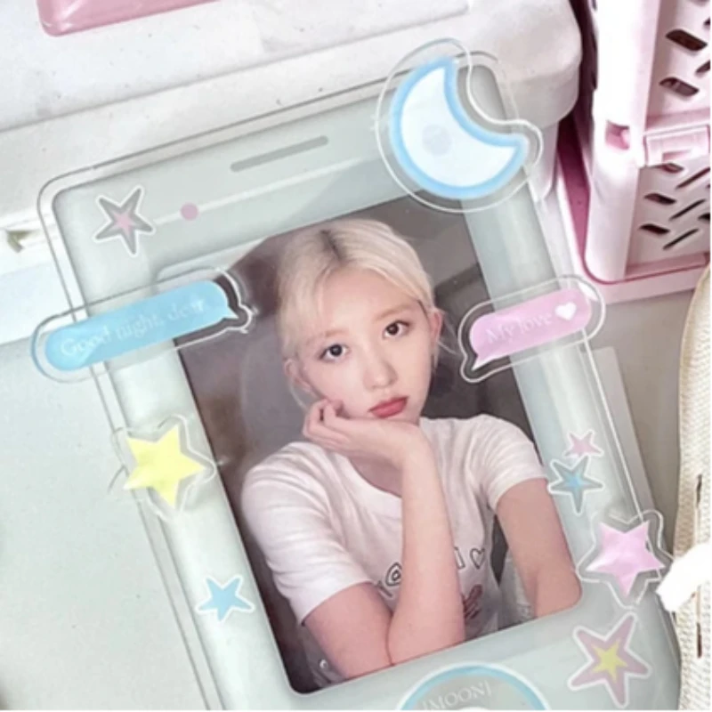 إطار صور أكريليك مقاس 3 بوصات للبطاقات القابلة للجمع، حامل بطاقة التداول Pop Star، إطار صورة مطبوع فوري #5