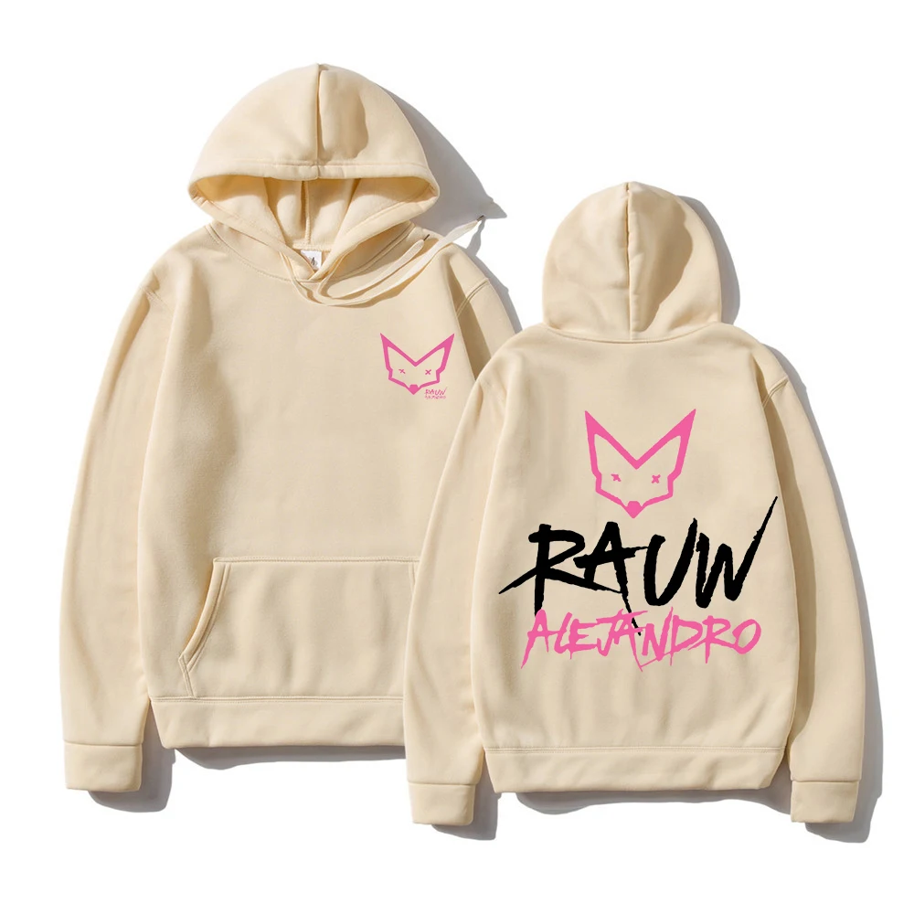 Men/Women Clothing Rapper Rauw Alejandro Saturno Hoodies Long Sleeve Casual Fleece Hooded Sweatshirt Sudadera Ropa Hombre Unisex