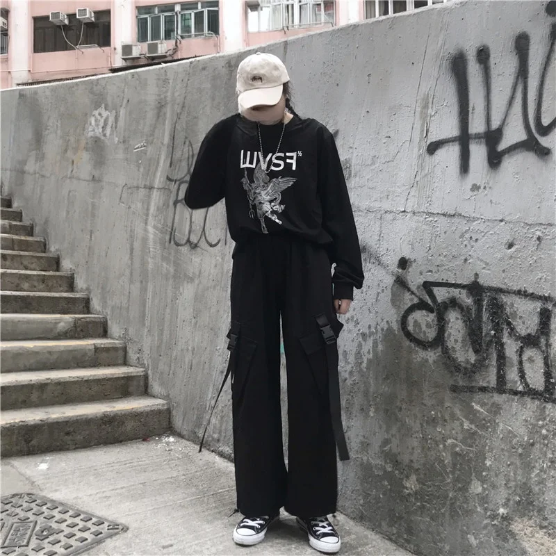 Korean Style American Workwear Pants Casual Loose Fit Fleece Lined Thickened Cuffed Trousers for Men And Women