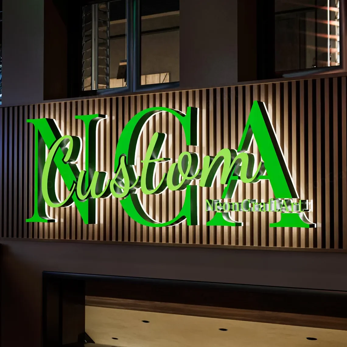 

LED illuminated Signs Custom Business Logo Backlit Sign Large Metal Letter Signage Outdoor illuminated Backlit Sign Dropshipping