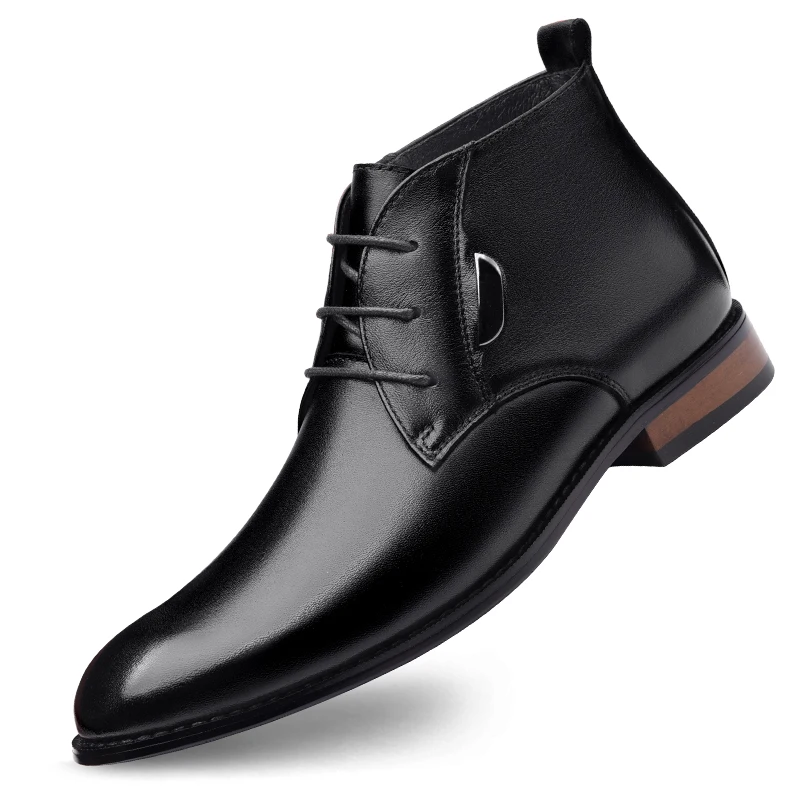 

Italian Design Brand Men's Shoes Business Genuine Leather Boots Luxury High Quality Casual Formal Wedding Shoes Classic Dress