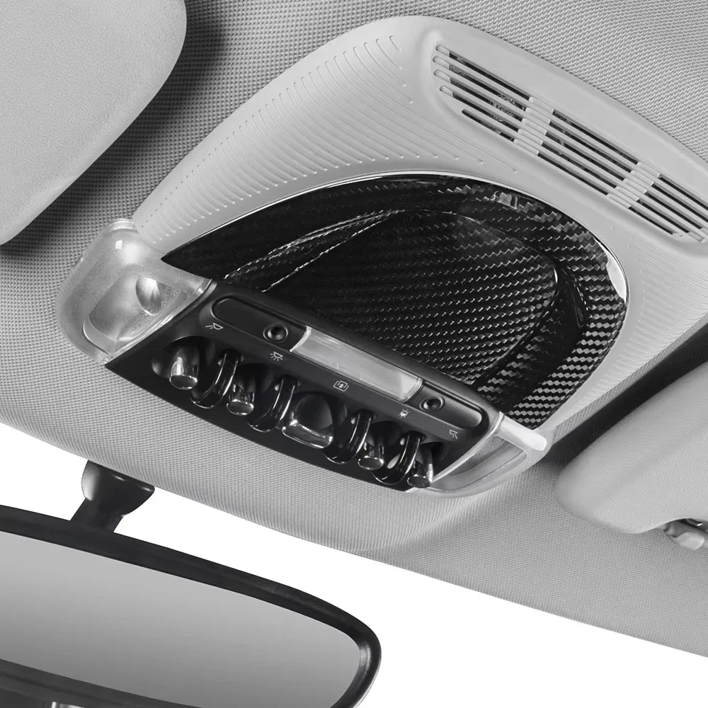 

Carbon Fiber Car Interior Reading Lamp Panel Cover For MINI COOPER F54 F55 F56 F57 F60 Ceiling Light Trim Sticker Accessories