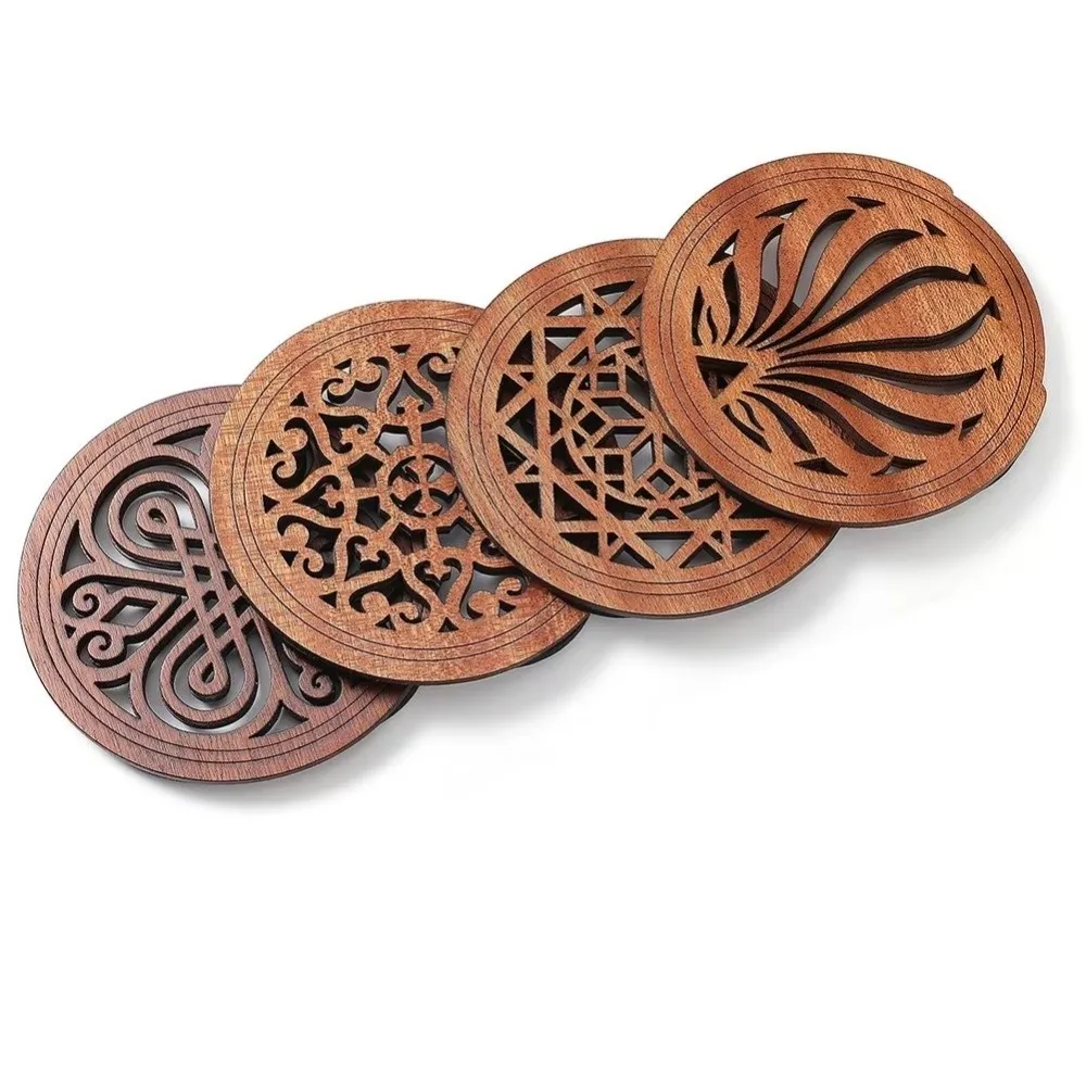 Wood Guitar Soundhole Cover Decorative Cutout Anti-Feedback Acoustic Guitar Soundhole Cover 41 Inch Round Shape
